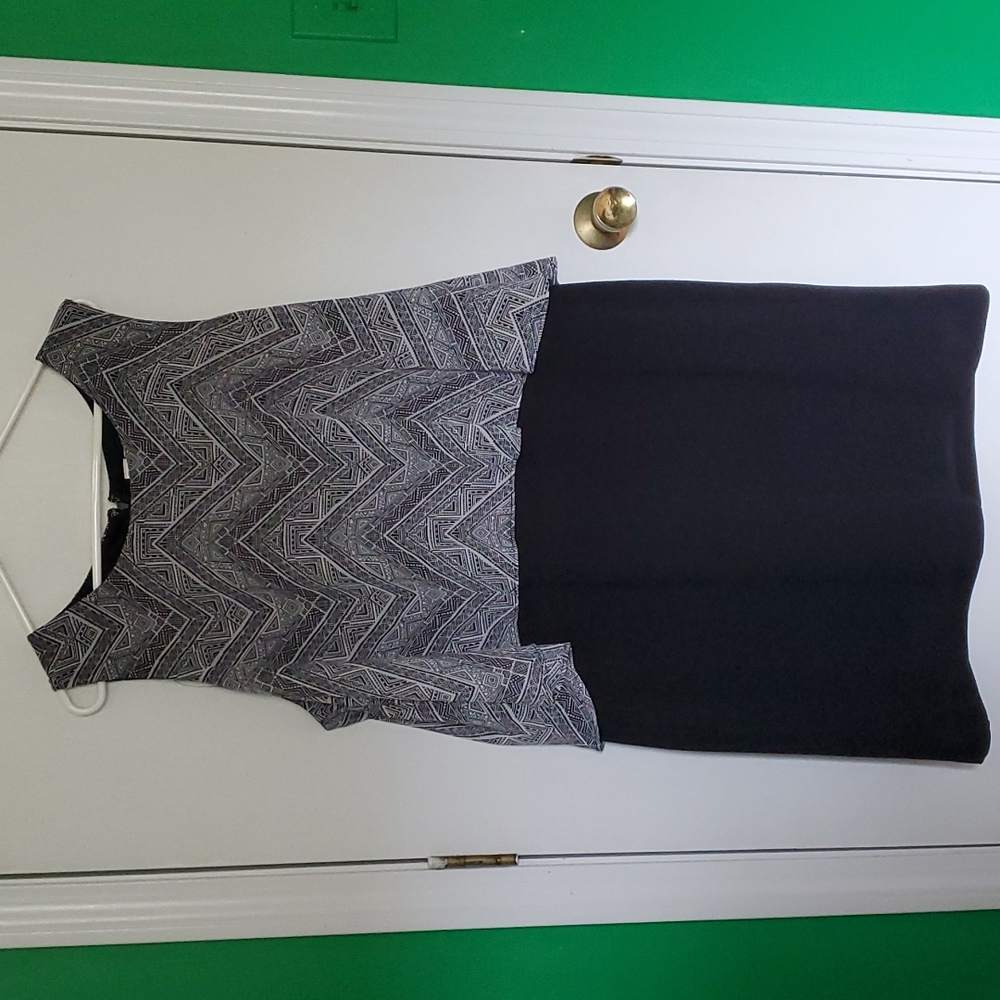 Emma & Michele women's 22W black & white dress.